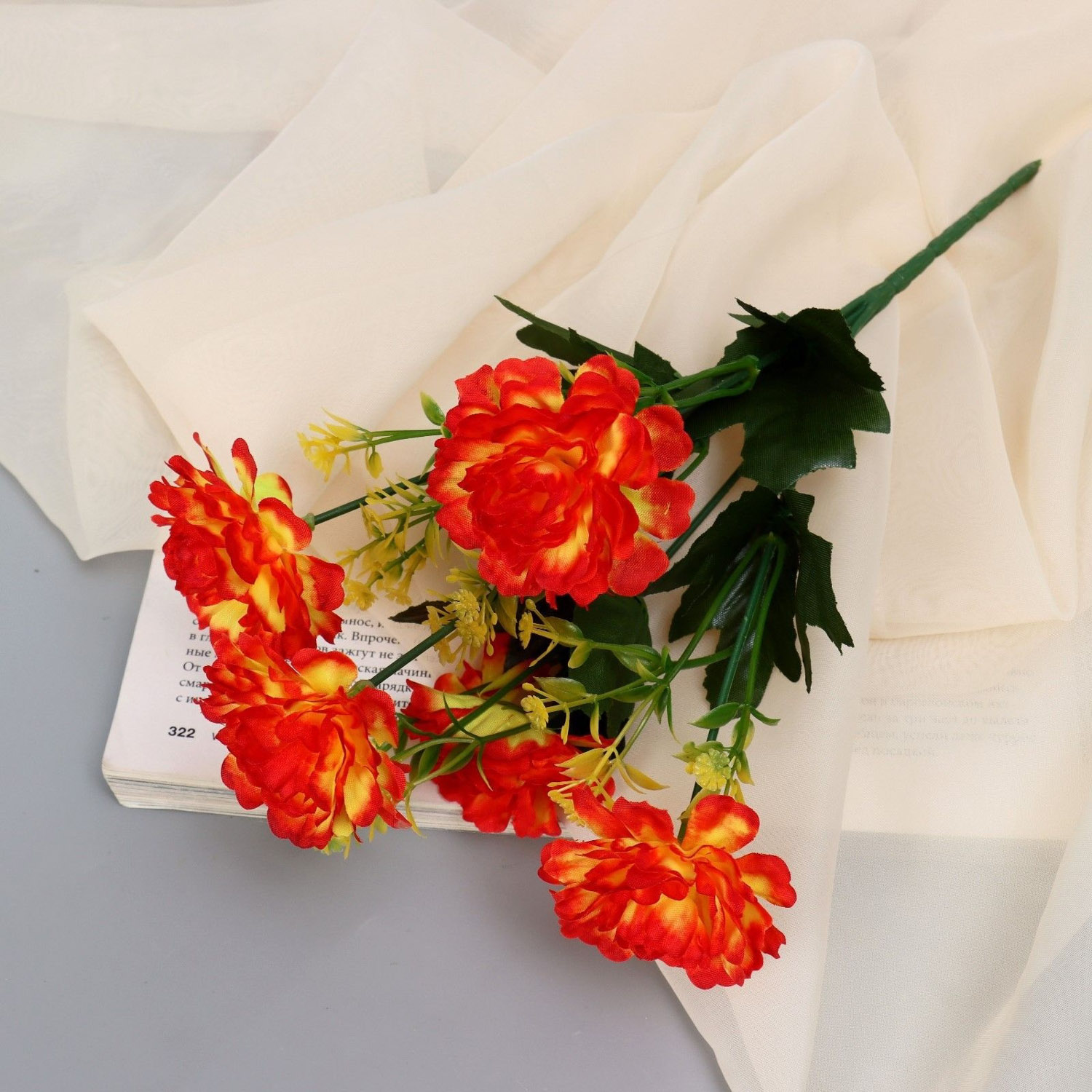 Букет "Гравилат яркоцвет" 6х26 см, микс   9222781