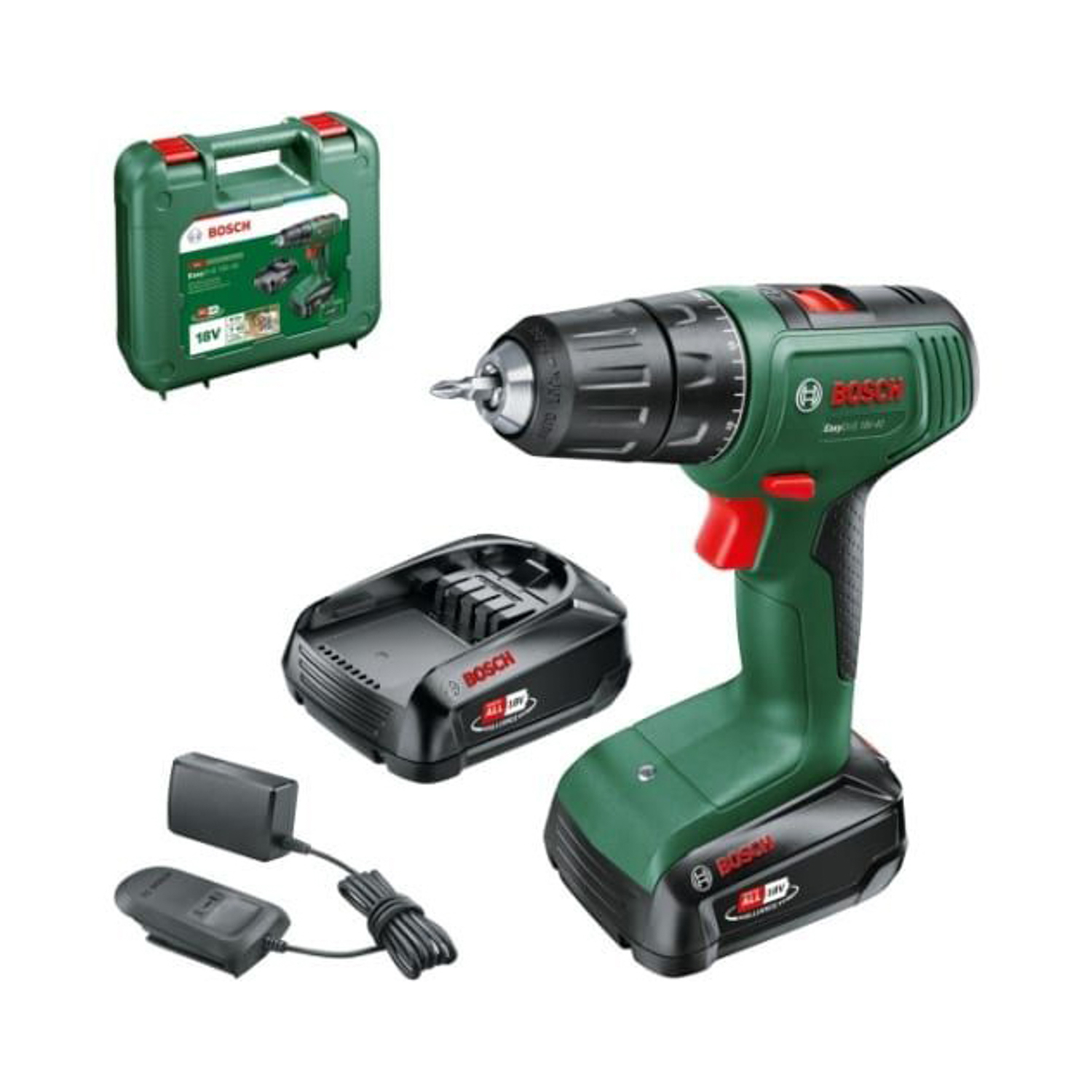 Дрель-шуруповерт 18В 2скор.0-430/0-1630об/мин 40Нм 1.5Ач 2аккум LI-ION EasyDrill 18V-40 BOSCH *1
