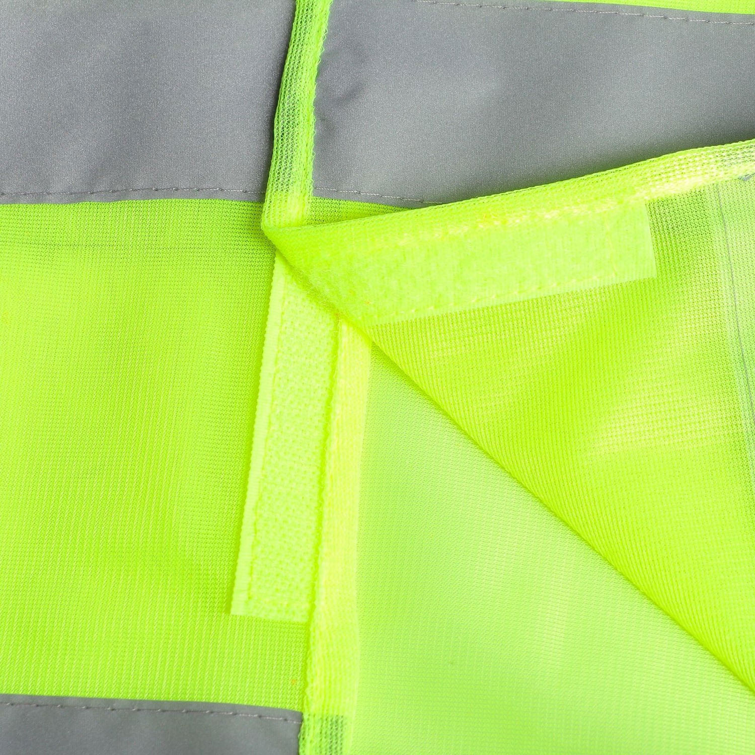яяяЖилет сигнальный TORSO, светоотражающий, салатовый, 3 класс, размер 2XL 3628609