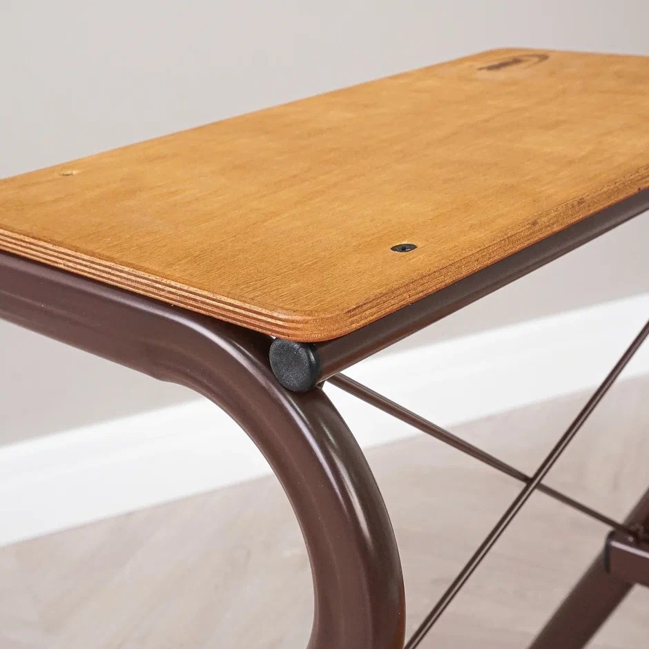 Табурет-Стремянка металл./дерев.сиденье-ступени, выс.565мм ножки Коричневый ТС 277 К ("ЗМИ") *1 Табурет-Стремянка металл./дерев.сиденье-ступени, выс.565мм ножки Коричневый ТС 277 К ("ЗМИ") *1