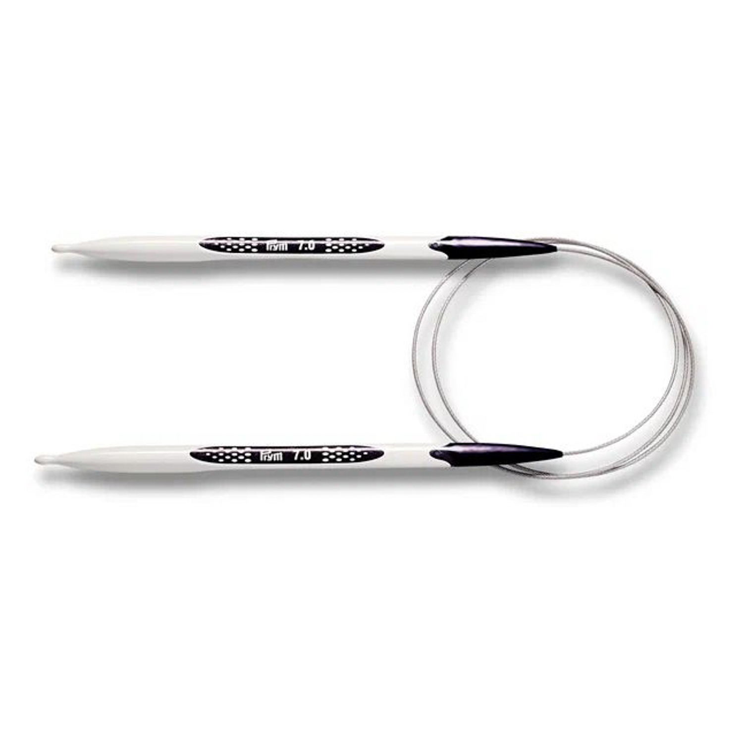 яяяСпицы вязальные круговые пластиковые 7мм 80см