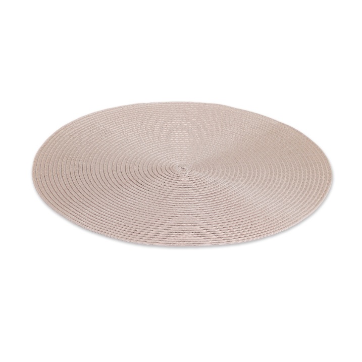 Салфетка сервировочная "мат" полипроп. круглая d38см "Beige" бежев. арт.DM9893 "Domenik" *4/24