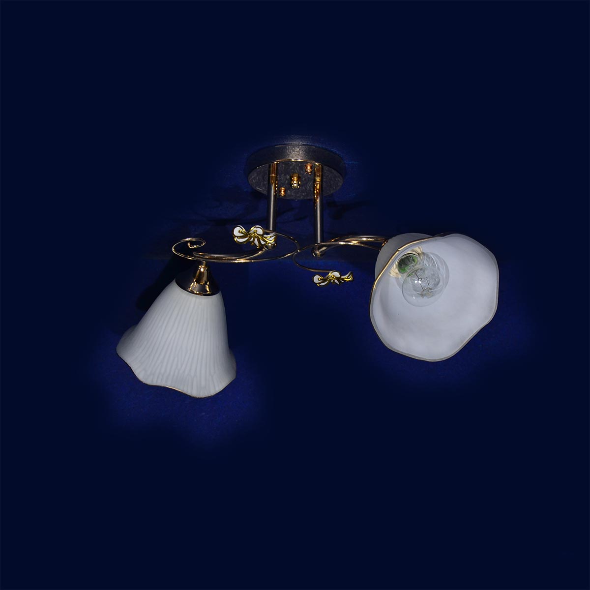 Люстра Verner Lighting А2664/2, 40 Вт, Е27, 2 лампы, золото