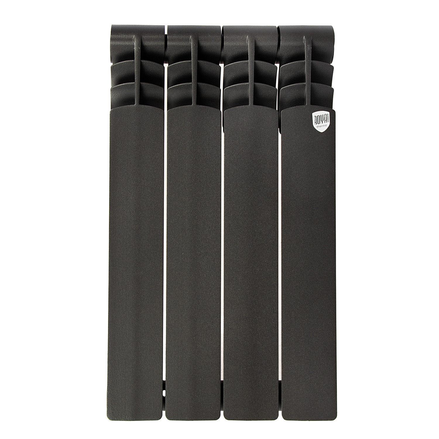 Радиатор биметаллический 4 секции Royal Thermo Revolution, 500 мм, черный