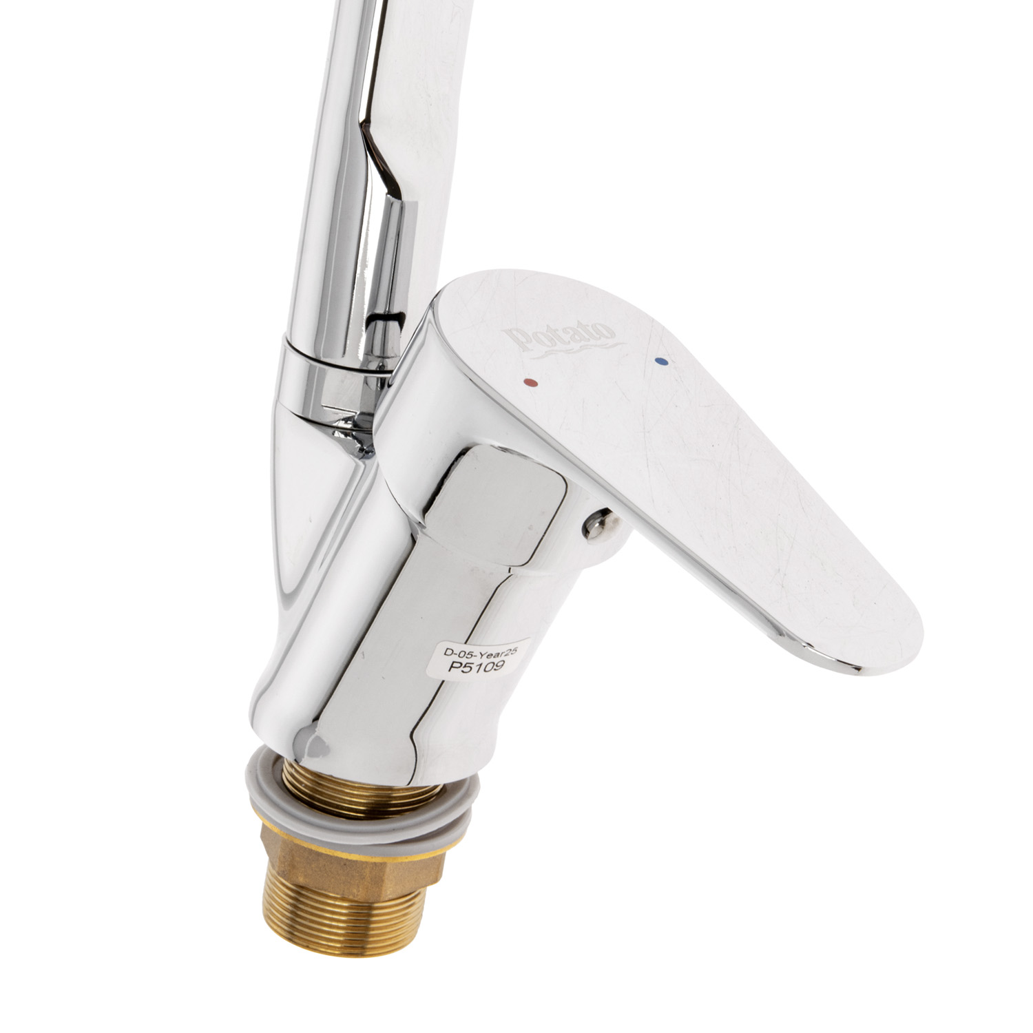 Смеситель для кухни Potato P5109 высокий излив *1/10