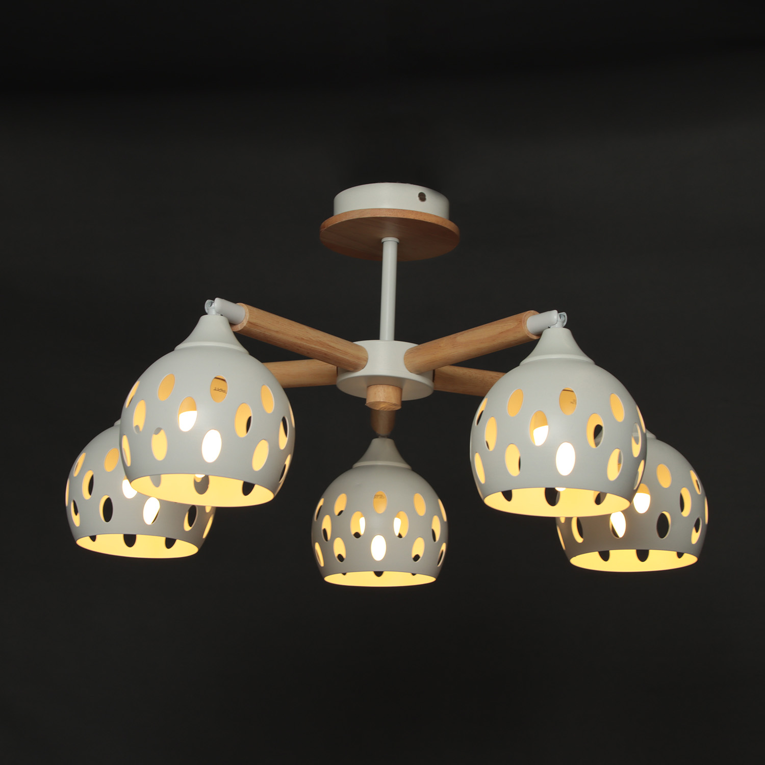 Люстра N4369/5WT 5*40W  E27 (d-700; h-300)  VERNER LIGHTING *1