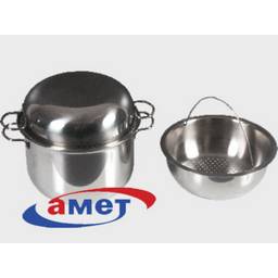 Кастрюля-Пароварка нерж. 5л, д.22см 1с240 вставка-дуршлаг (Аша) *1/4