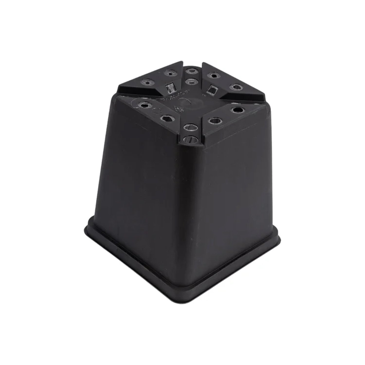 Набор горшков для рассады пластм. (1л *6шт) квадратный черный (Ангора) *1/60