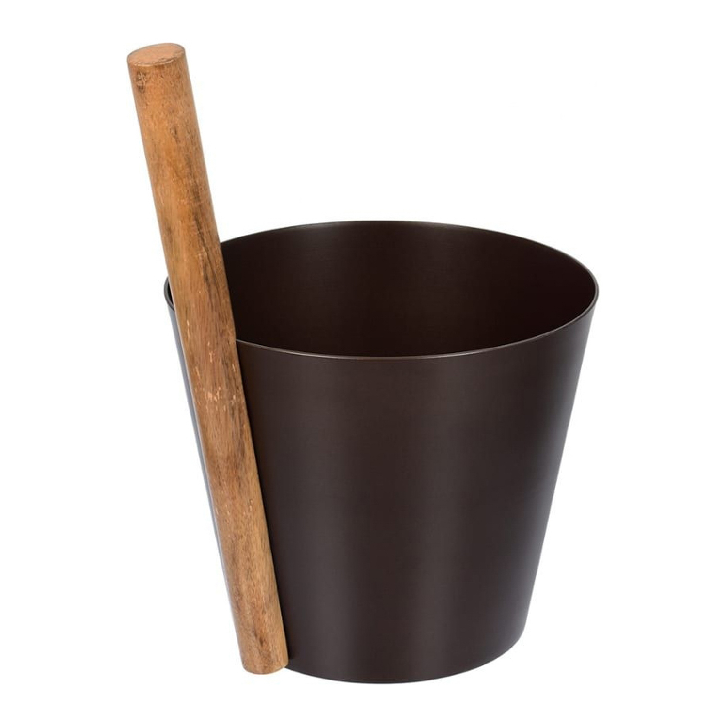 Бадья из алюминия 5 л, коричневая "Банные штучки"/ 4