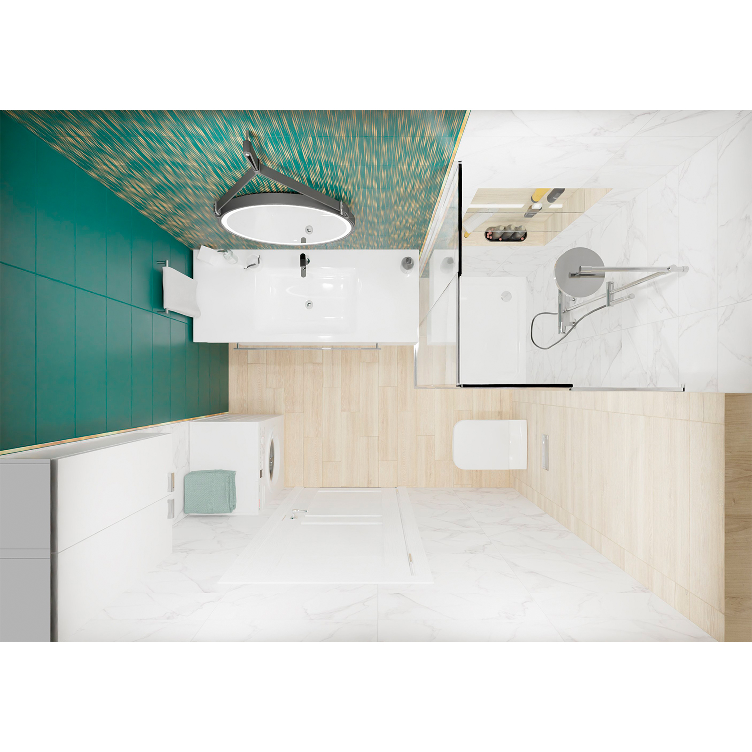 Плитка декоративная Global Tile Concept City colors, 600х230х9 мм, зеленый