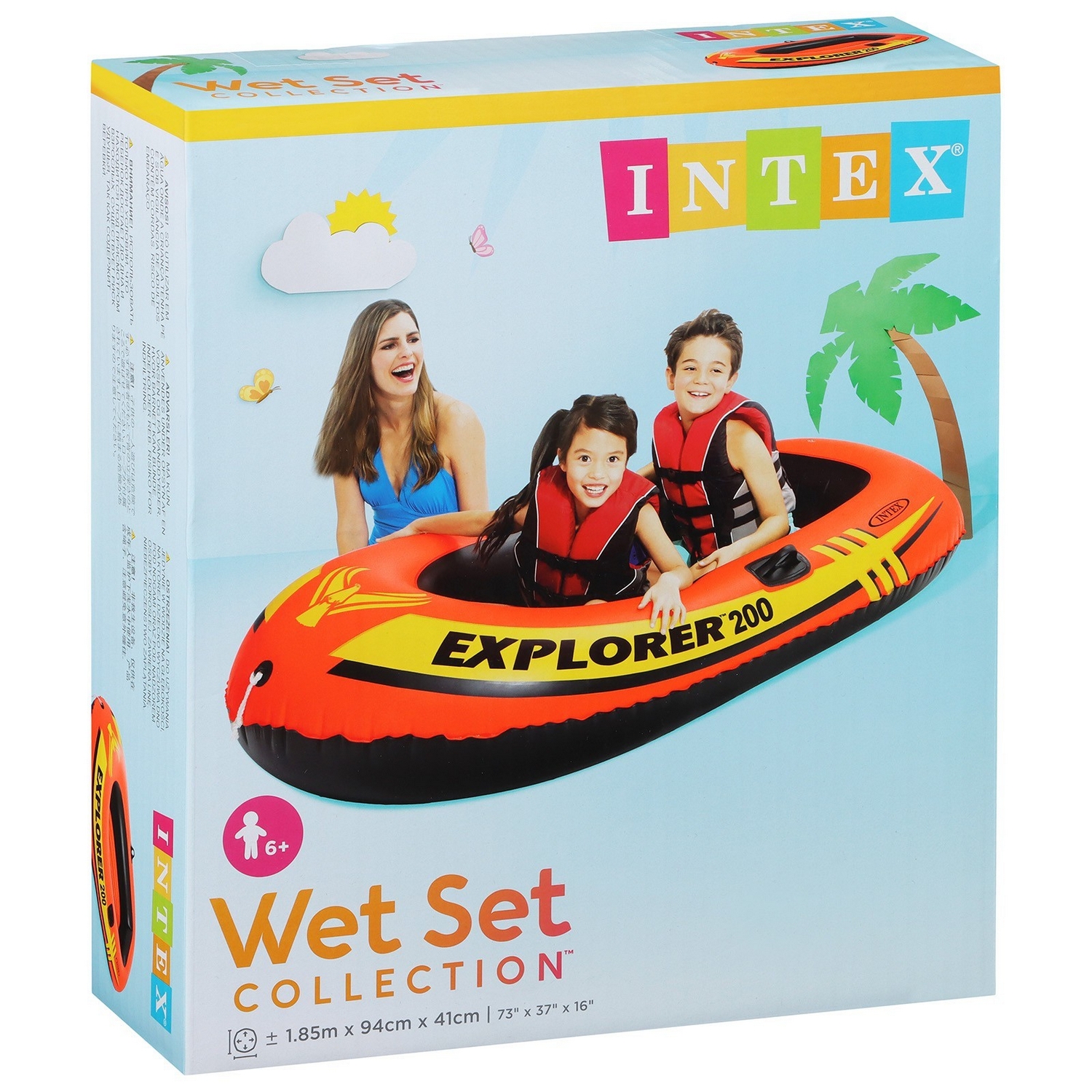 Лодка Explorer 200, 2 местная, 185 х 94 х 41 см, от 6 лет, до 95 кг, 58330NP INTEX 720683 Лодка Explorer 200, 2 местная, 185 х 94 х 41 см, от 6 лет, до 95 кг, 58330NP INTEX 720683