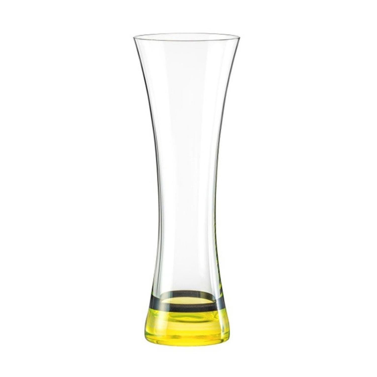 Ваза д/цветов стеклянная "BOHEMIA" выс.195мм Желтое дно 82570/195/D4937 "KRYSTALEX" *1/16