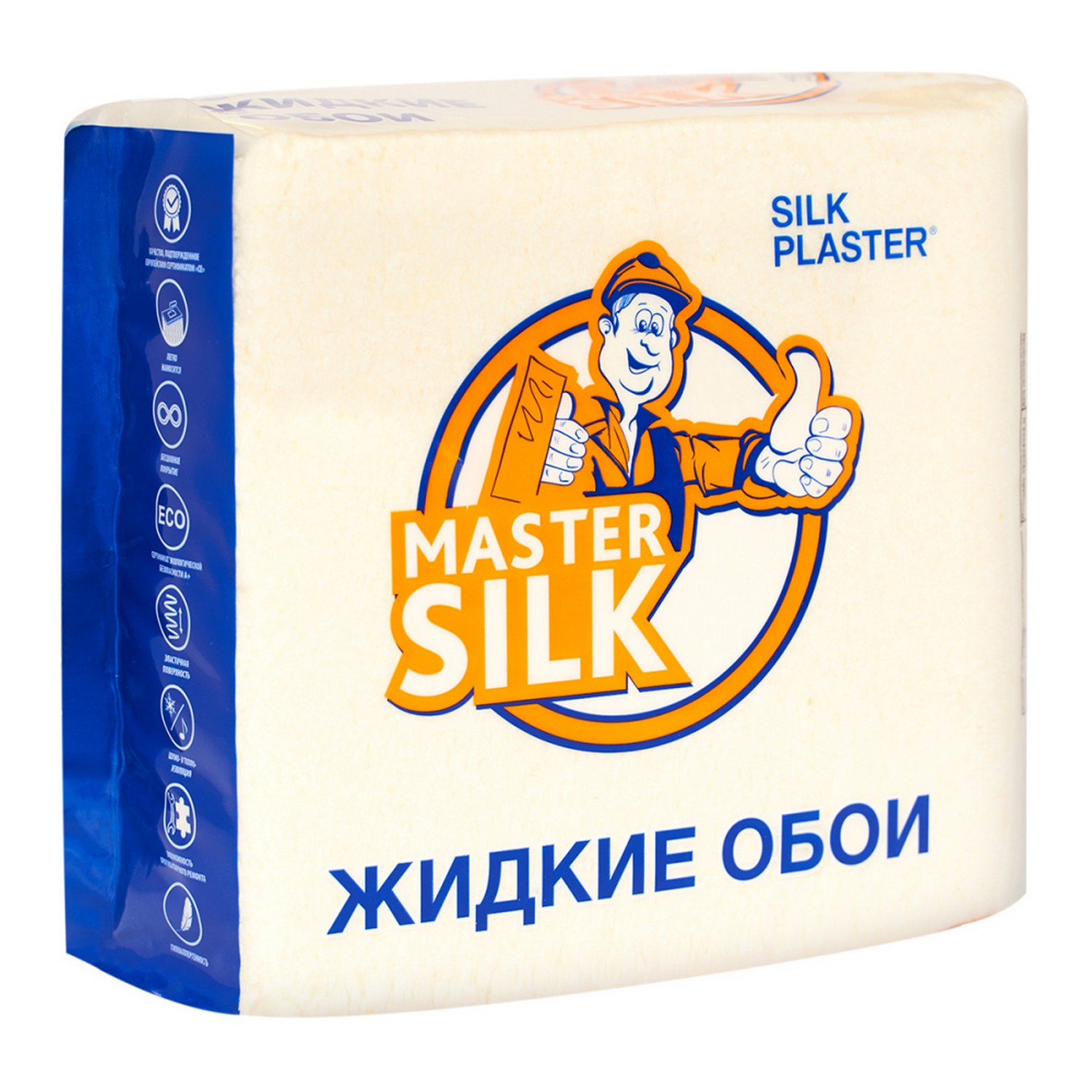 Обои жидкие Silk Plaster MS-116, голубой