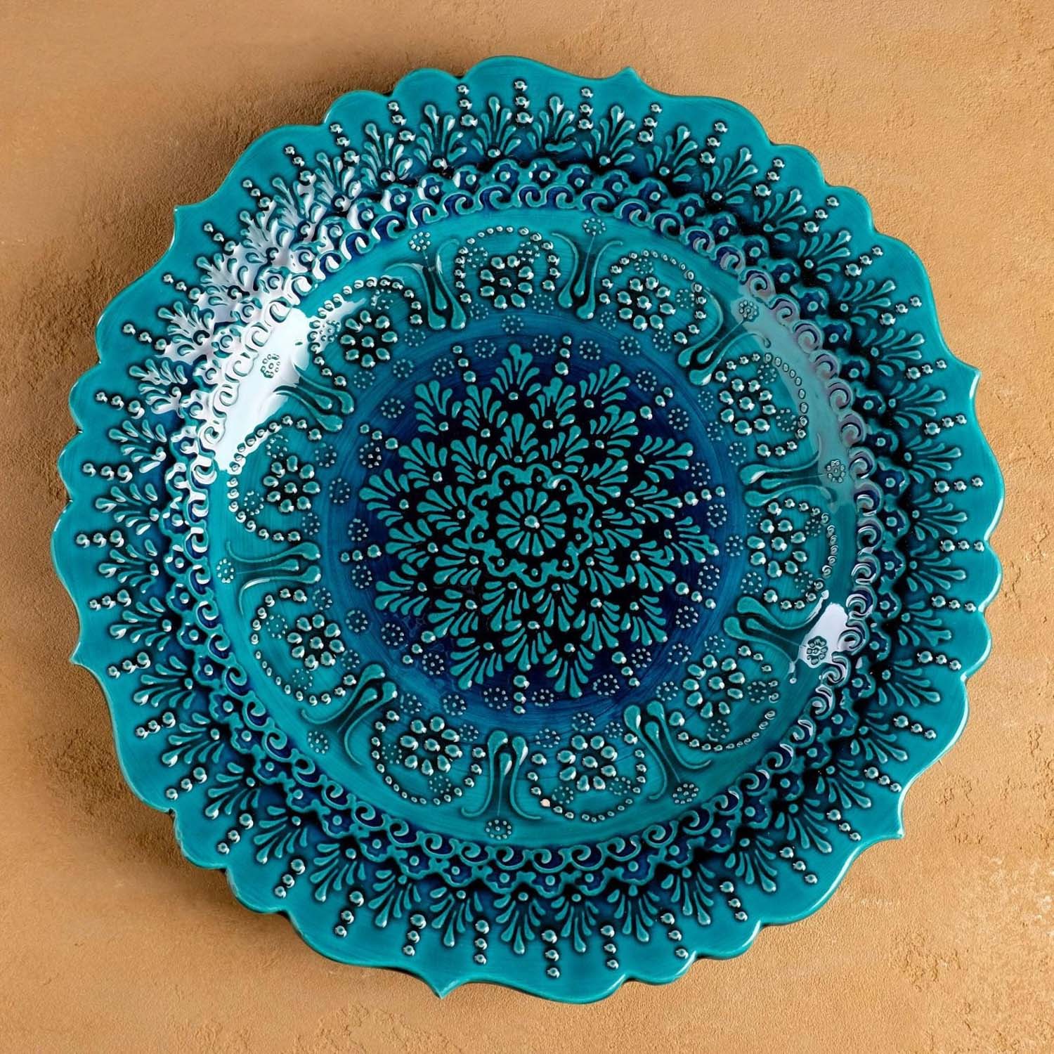 яяяТарелка плоская 31см "Бирюза" 5204234