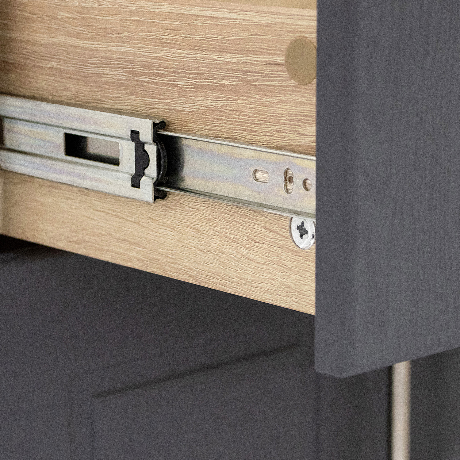 Пенал 600х2100х550 мм BROZEX-WOOD Орхидея, для духового шкафа и СВЧ, с ящиком