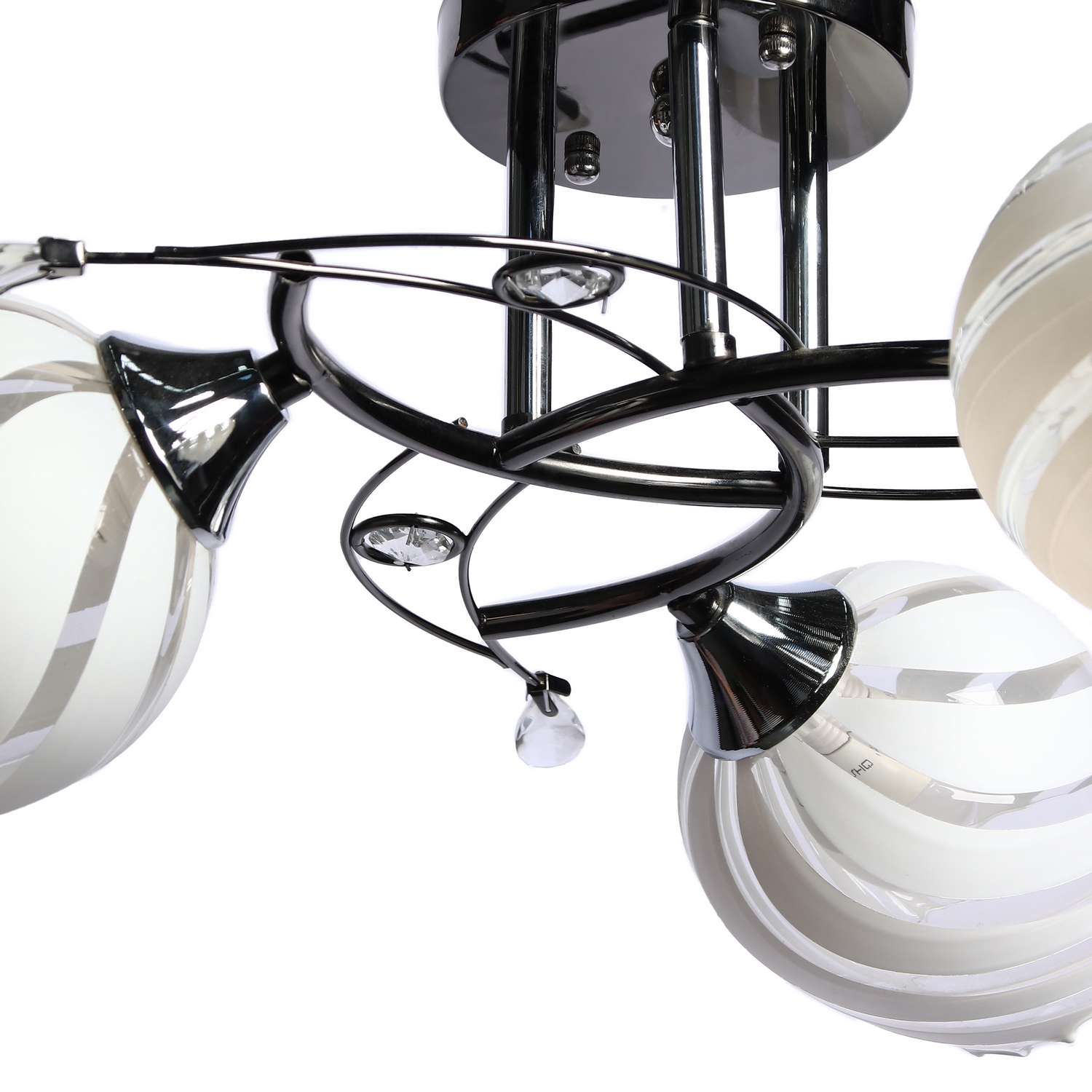 Люстра Verner Lighting А2312/3, 40 Вт, Е27, 3 лампы, черный/хром