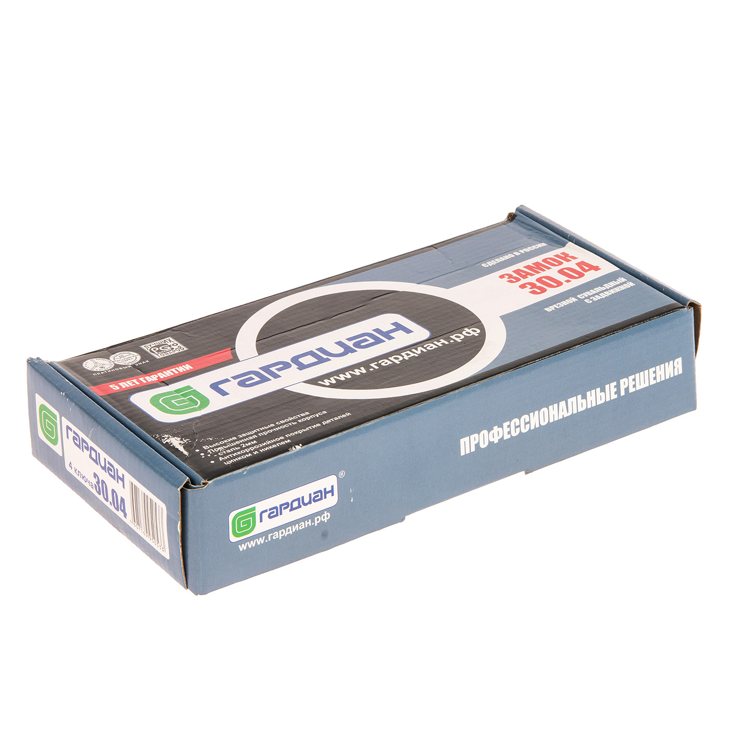 Замок врезной КОРПУС сув.механизм, хром 3004-4 Гардиан *1/15