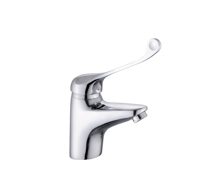 Смеситель для умывальника Potato P1005, короткий излив, рычажный, хирургический