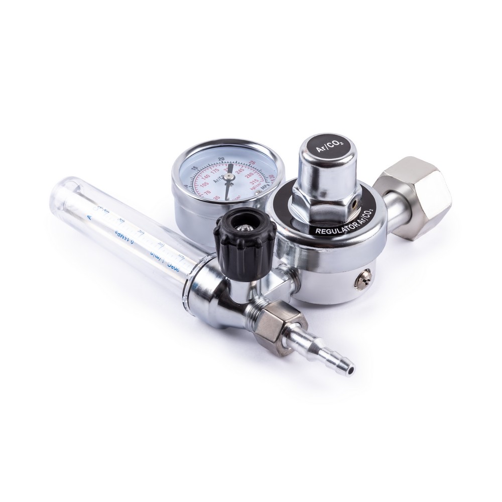 Редуктор аргоновый/углекислотный 20МПа вход G3/4 выход 6.0/9мм  VARTEG УРГ40 арт.6525 FOXWELD *1/12