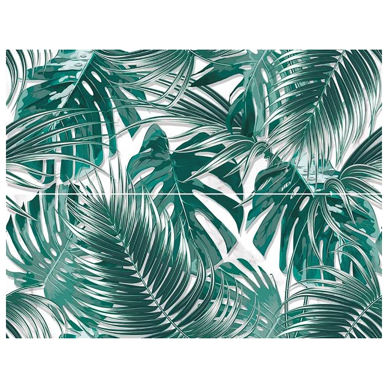 Панно из плитки CONCEPT GT White mix 1, 690х600х9 мм, 2 плитки