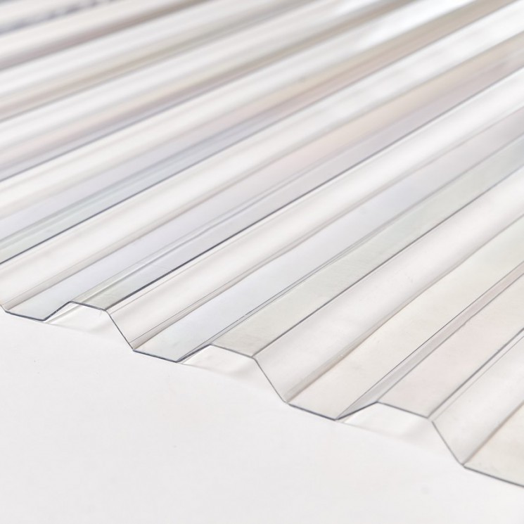 Поликарбонат 0.8 мм профилированный С-8-У стандарт, 1.15х2 м прозрачный Поликарбонат 0.8 мм профилированный С-8-У стандарт, 1.15х2 м прозрачный