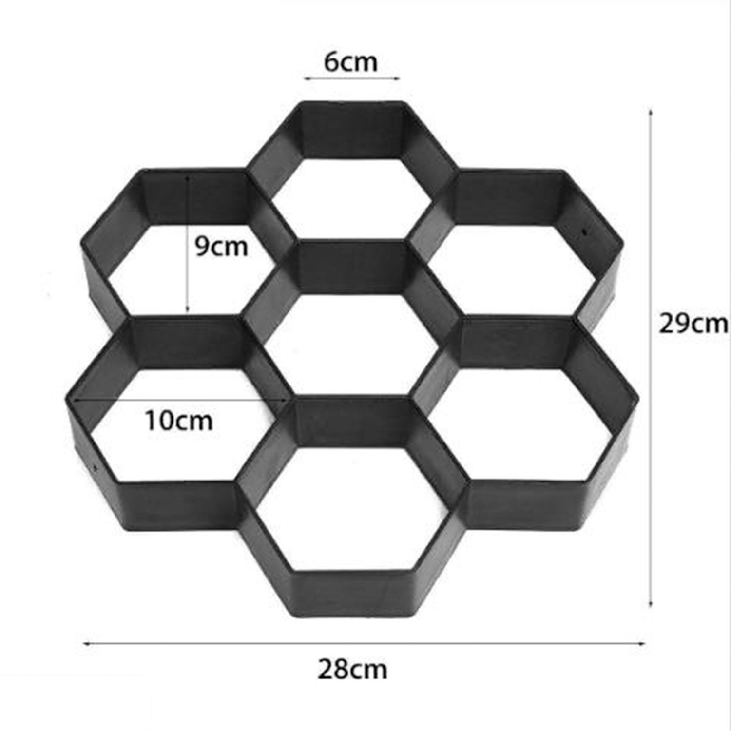 яяяФорма для изготовления дорожек "Чёрная" 29 х 28 х 4 см    4265028