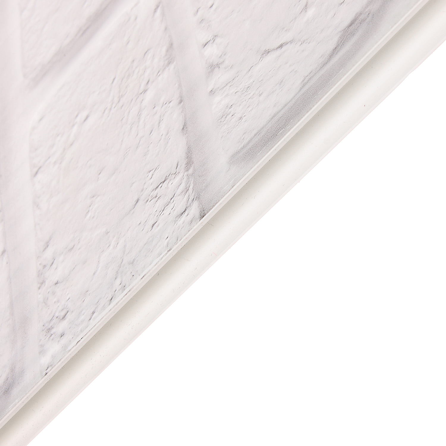 Панель ПВХ 2600х250 мм Центурион, кирпич белый, 0.65 м²