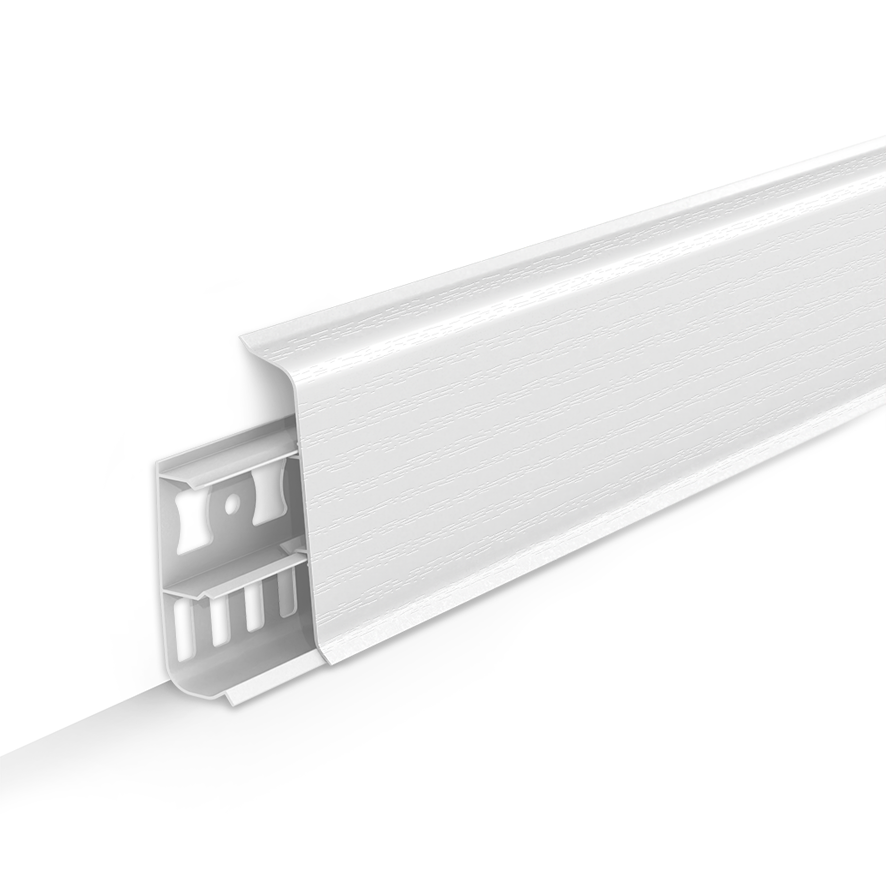 Плинтус напольный ИДЕАЛ Деконика, 001 Белый 70ММ (2,2м) *20 Плинтус напольный ИДЕАЛ Деконика, 001 Белый 70ММ (2,2м) *20