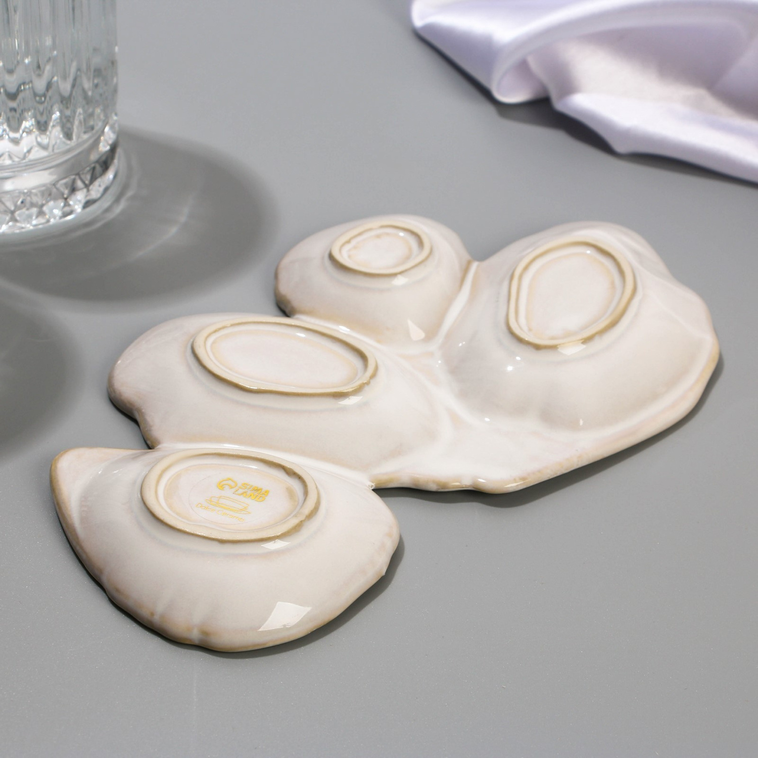 яяяМенажница "Белая раковина", 12 х 20 см   7337007