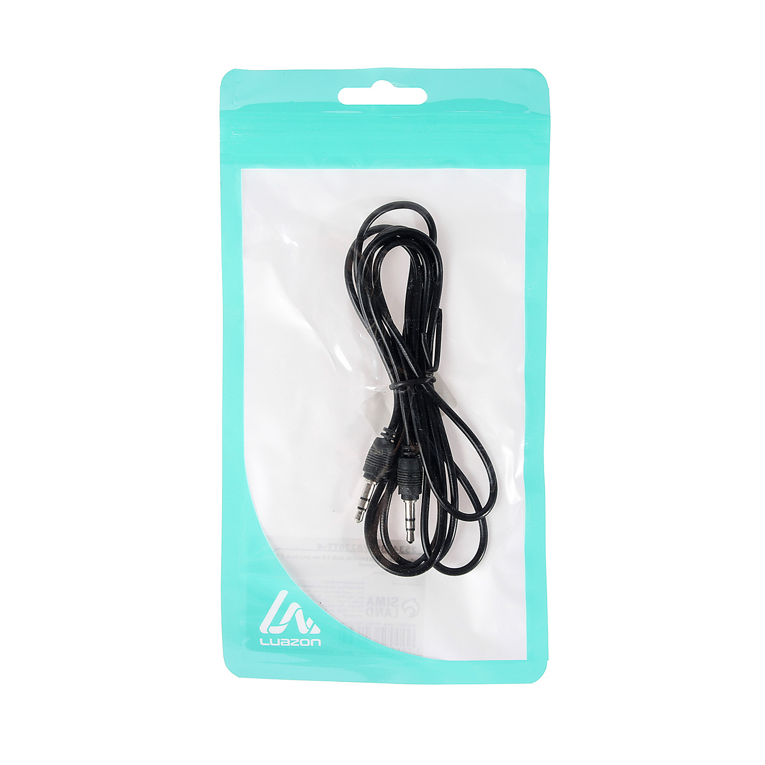 Кабель аудио AUX LuazON, Jack 3.5 мм (m)-Jack 3.5 мм (m), 1.5 м, чёрный  2534139