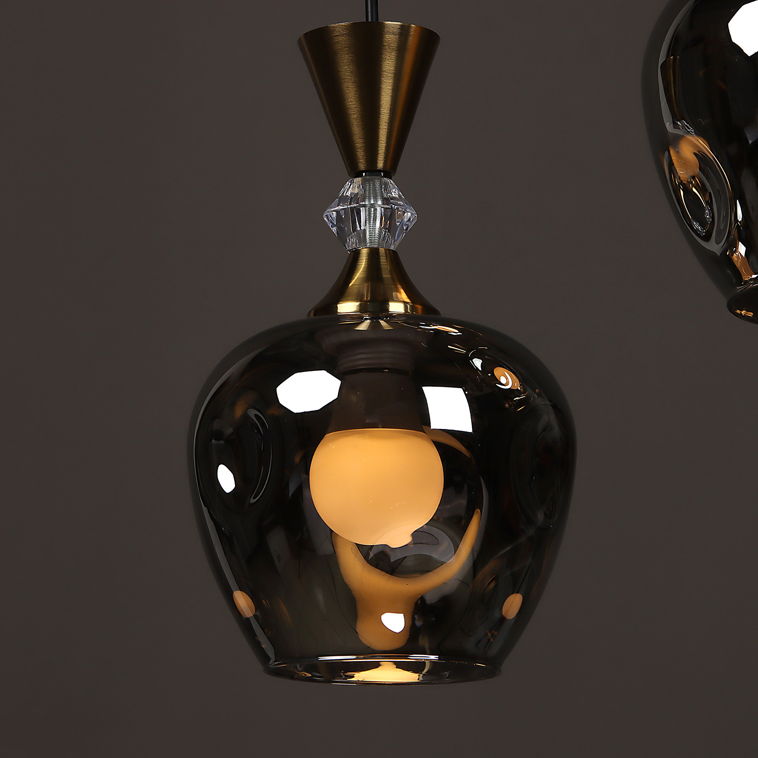 Светильник подвесной N6560/3Н ВК+СОР  3*40W E27 220V (d-365; h-800) S=12м2 VERNER LIGHTING *1