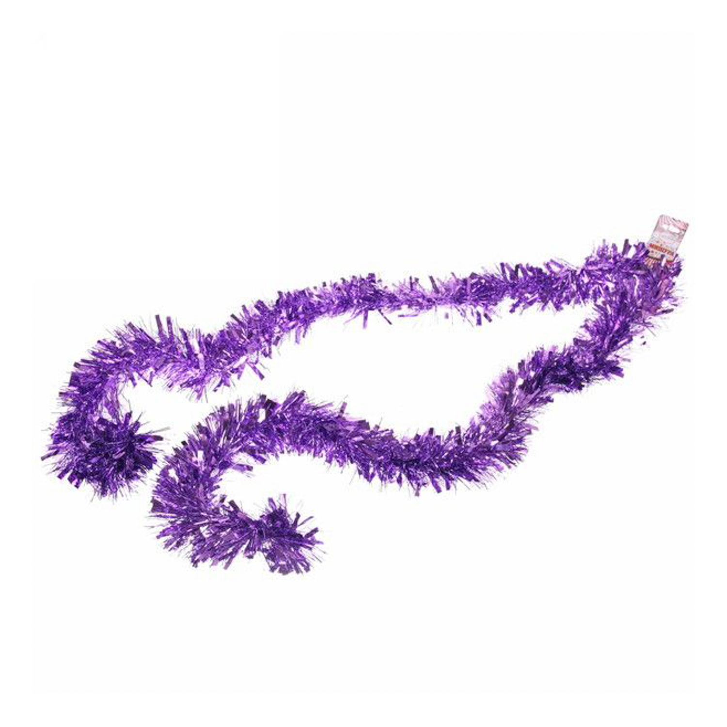 Мишура 2 м, 9 см, "Праздничное настроение", сиреневый