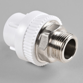 Муфта комбинированная PPRC наруж. резьба Ø 40-1 1/4" под ключ *1/16