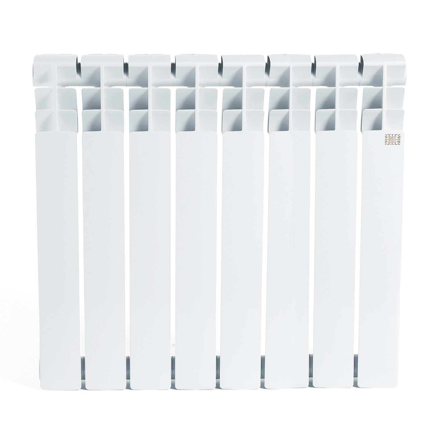 Радиатор алюминиевый 8 секций STI, 500 мм, белый