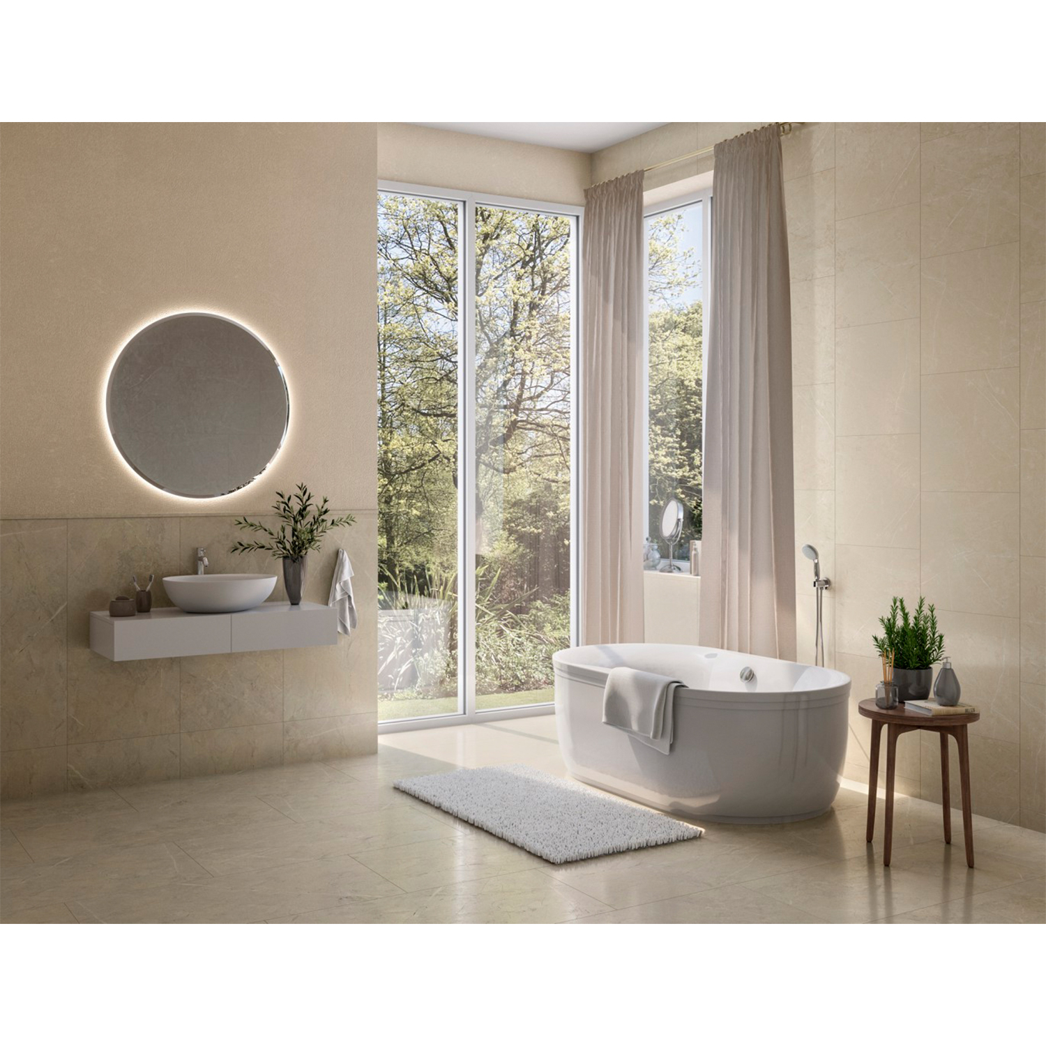 Керамогранит 1.44 м² Inter Gres Reliable 1206003031, 1200x600x8 мм, светло-коричневый