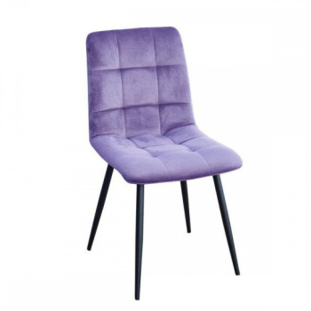 Стул FORPOST Тиффани, 43x84x37 см, велюр конфетти плюм, сиреневый
