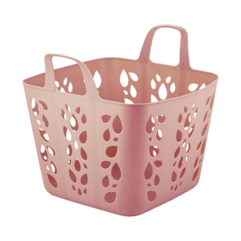 Корзина для хранения пластм. "Protect Me" 429х342х370мм Персик.карамель LA169112040 "Lalababy" *1/5