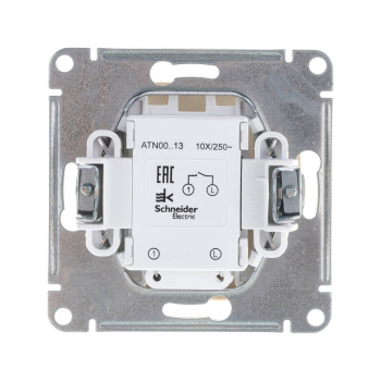 Механизм выключателя 1-кл. ATLAS DESIGN с подсвет. (сх.1а) 10АХ беж. SchE ATN000213