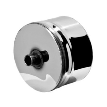 Заглушка с конденсатоотводом d200 нерж., 0,5мм внутр по конденс.AISI 430 GS *1