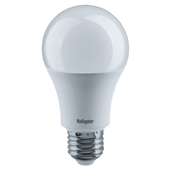 Лампа светодиодная 12W Е27 груша 2,7К теплый матовая A60 Navigator 71296 ***1/10/100