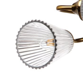 Светильник потолочный N6589/4 COP 4*40W E14 220V (d-550; h-225) S=16м2 VERNER LIGHTING *1