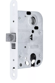 Защелка врезная д/финских дверей п/ручку и цил.механизм БЕЛЫЙ L 008 WW Фабрика Замков *1/5/50
