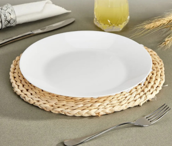 Тарелка стекло Luminarc "Arcоpal Zelie" мелк. d25см Белый V7140 *12