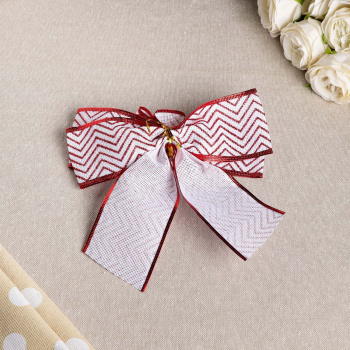 Бант праздничный "Ретро", синий , красный, 20 х 21 см   4451536