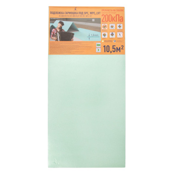 Подложка-гармошка под ламинат 1.05х10 м Солид, 10.5 м², 1.5 мм Подложка-гармошка под ламинат 1.05х10 м Солид, 10.5 м², 1.5 мм