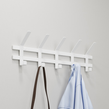 Вешалка настенная "Торонто 5" 604х174х91мм Белый ВНТ5 Б ("ЗМИ") *1