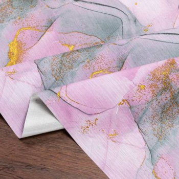 яяяКлеёнка на тканевой основе BELLE DL-6003BS розовый, шир.1,40 *20м*