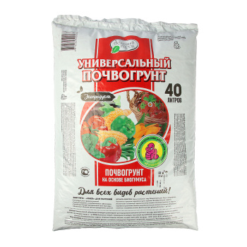 Почвогрунт 40 л универсальный Зеленый город Почвогрунт 40 л универсальный Зеленый город