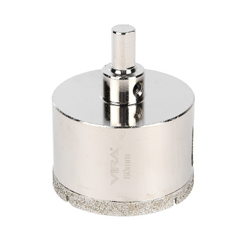 Коронка алмазная по керамике VIRA 60 мм, трехгранный хвостовик