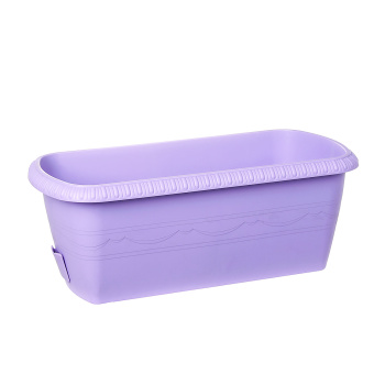 Ящик д/цветов пластм. "Lе Jardin" 40х19х15см с др.реш. прик.вент. Лаванда108-28 (Tek.A.Tek) *1/10